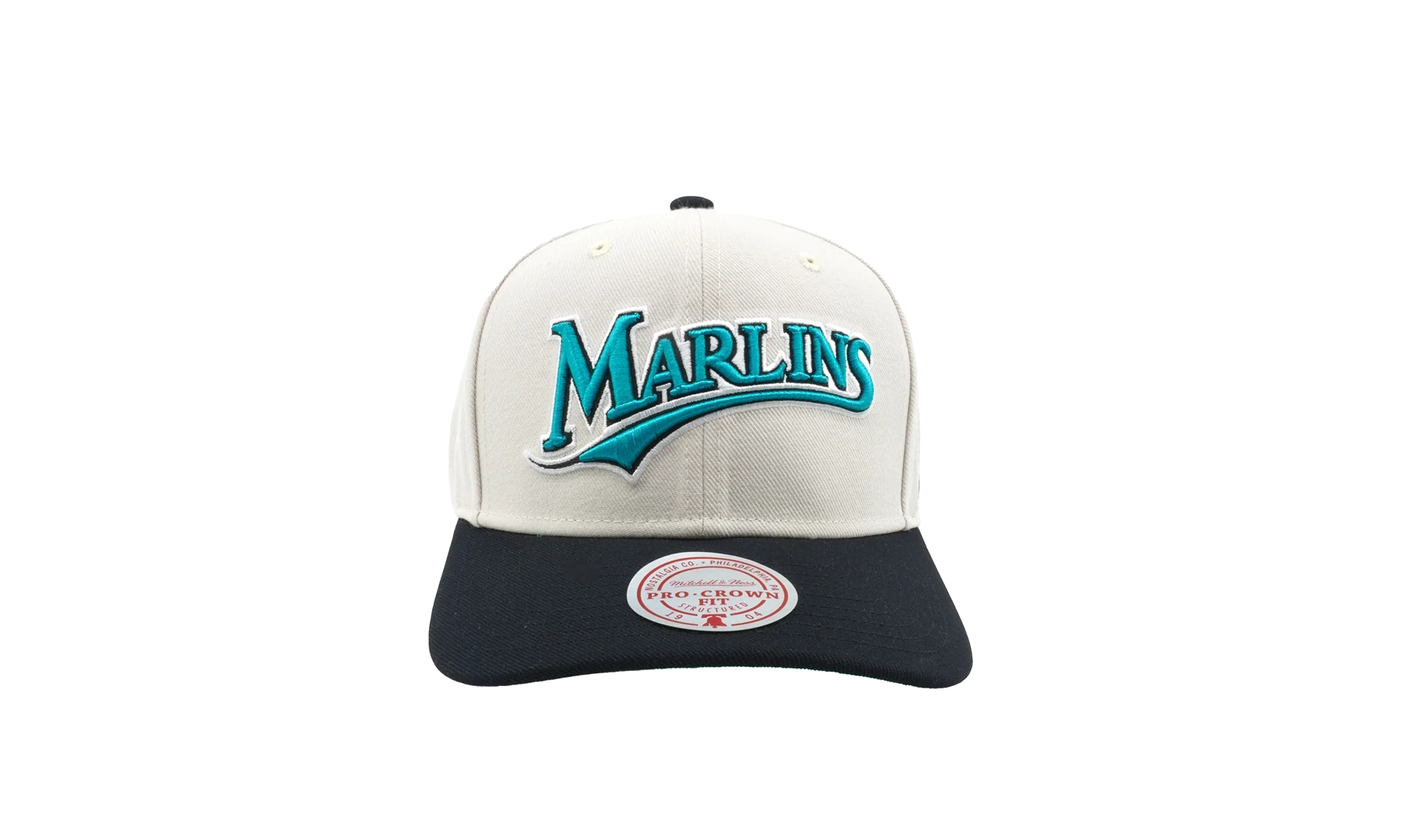 MLB Cooperstown Off Word Pro Snapback Cap "Miami Marlins - Off White" HP11517 FMAOFWH