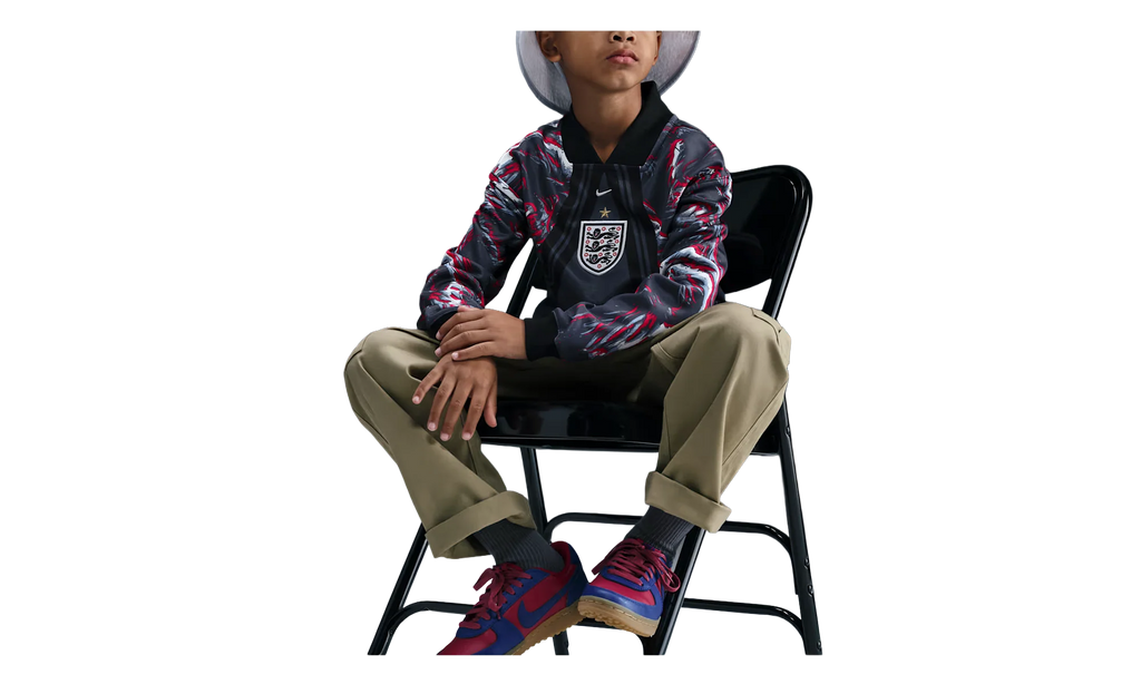 England Hollywood Keeper Dri-FIT Soccer Jersey GS "Black / Obsidian / White" IO2678 010
