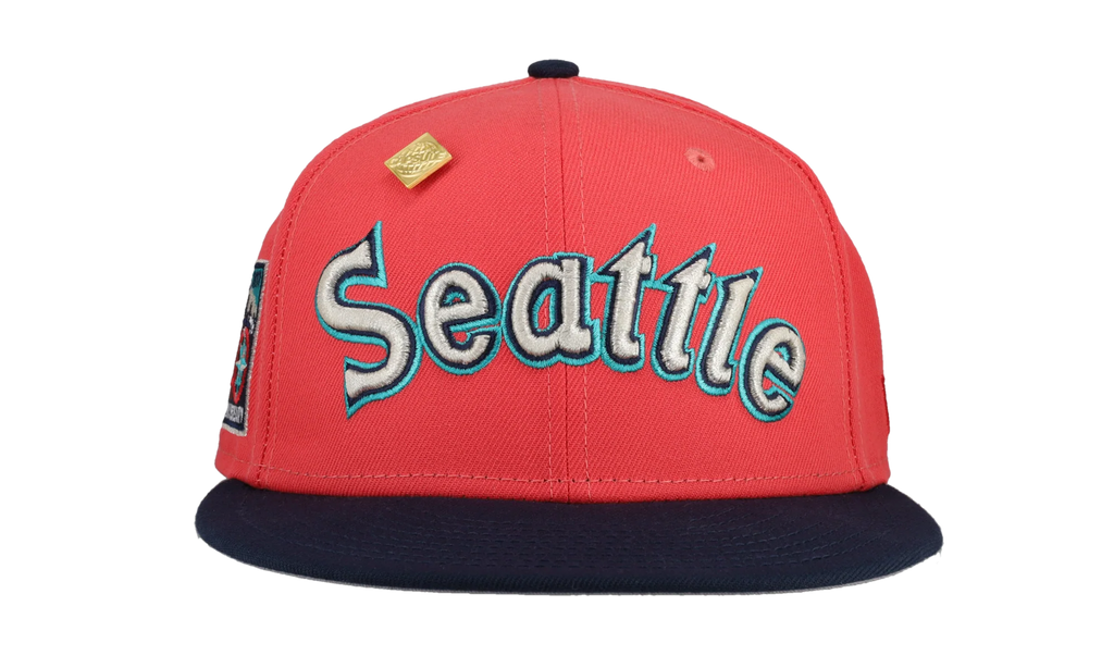 59FIFTY Seattle Mariners 40th Anniversary Patch Fitted Hat "Red / Black" 123451293749