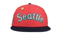 59FIFTY Seattle Mariners 40th Anniversary Patch Fitted Hat "Red / Black" 123451293749
