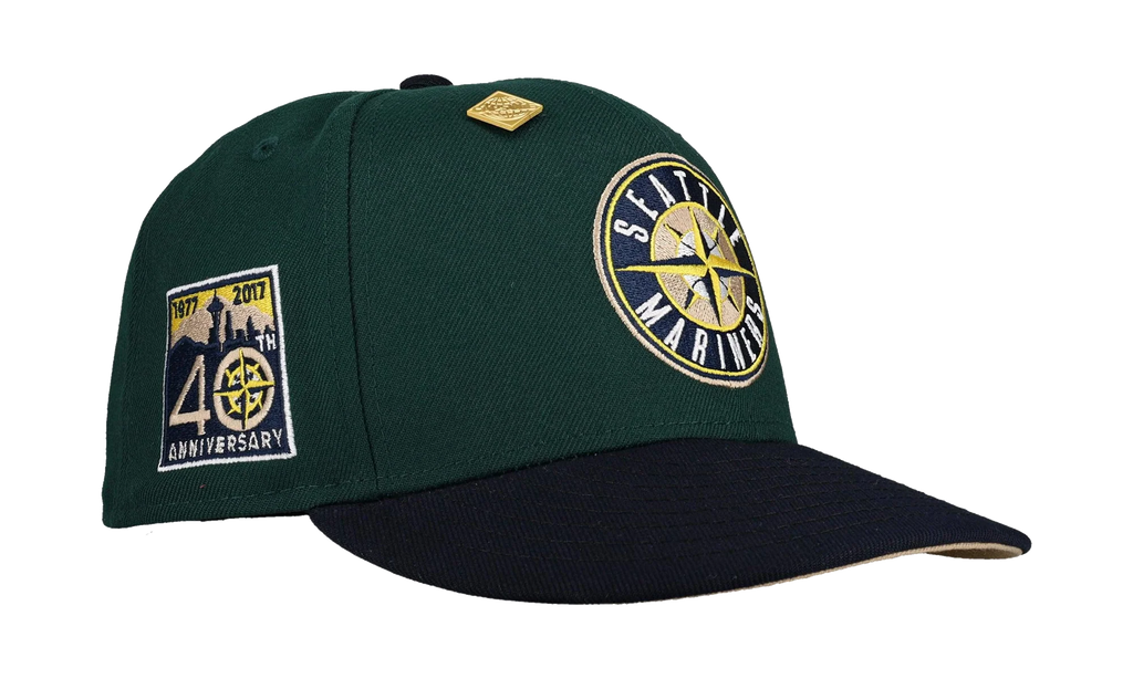 59FIFTY Seattle Mariners 40th Anniversary Fitted Hat "Dark Green / Black" NE375