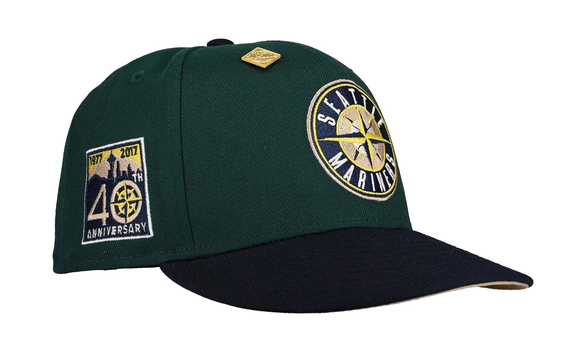 59FIFTY Seattle Mariners 40th Anniversary Fitted Hat "Dark Green / Black" NE375