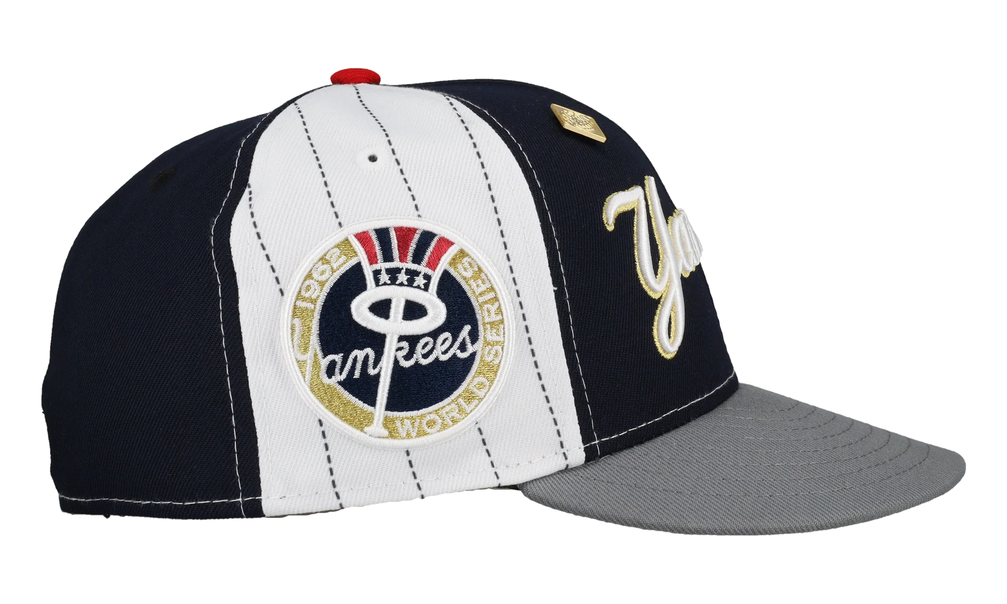 59FIFTY New York Yankees 1962 Fitted Hat "Pinstripe Pinwheel - Black / Grey" 123451297540
