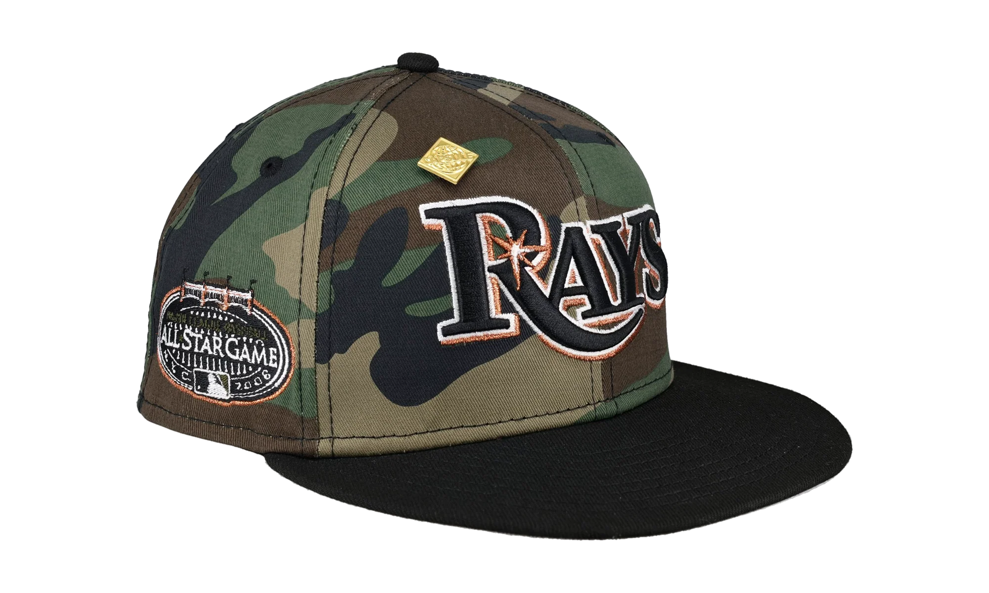 59FIFTY Tampa Bay Rays 2008 All Star Game Patch Fitted Hat "Camo" NE386