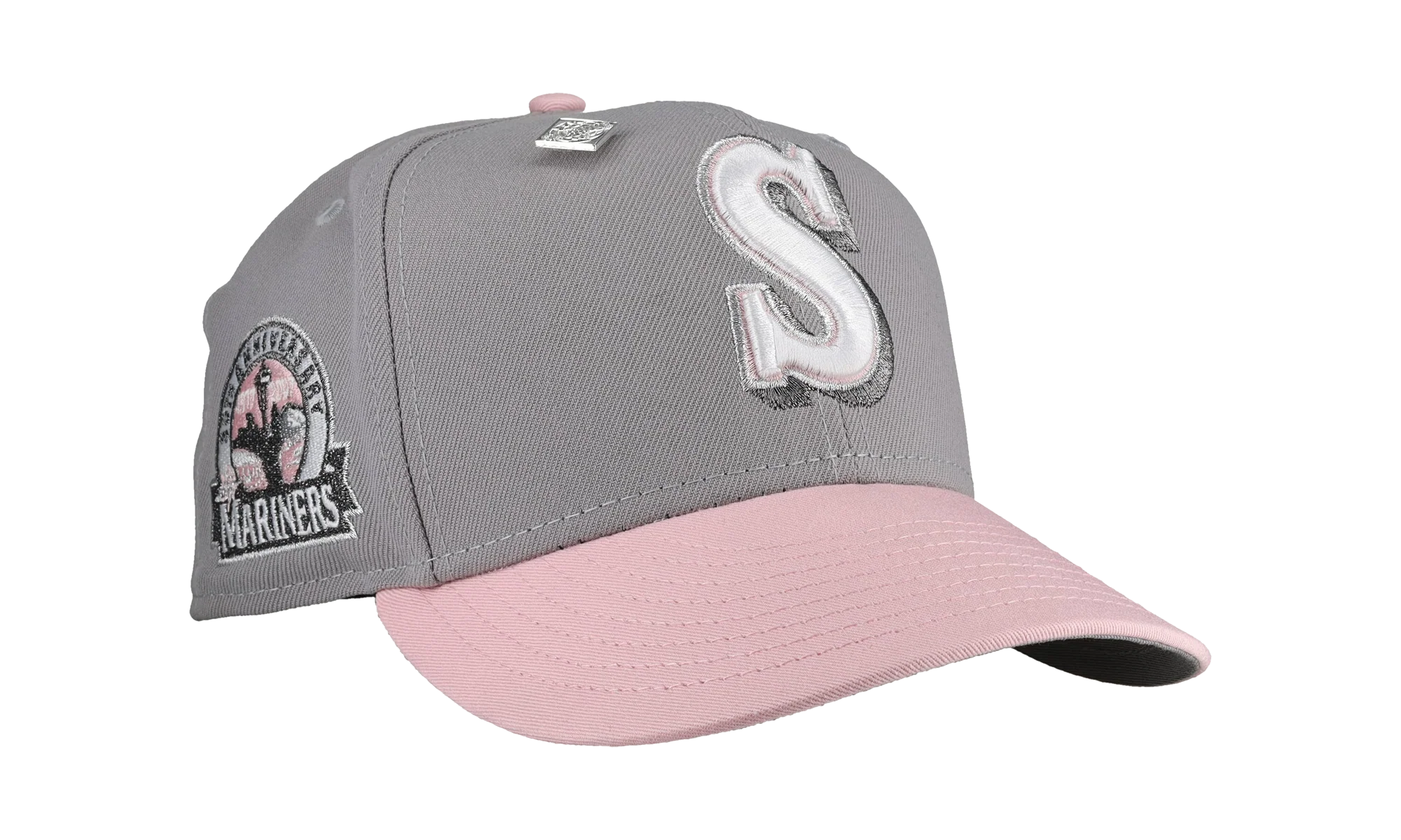 59FIFTY Seattle Mariners 30th Anniversary Fitted Hat "Gray / Pink" NE374