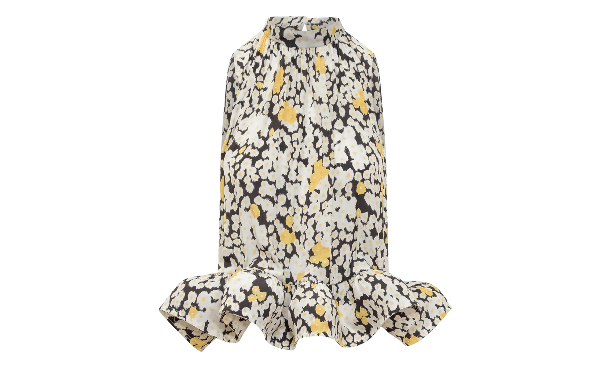 FLORAL FLARE HALTER NECK TOP "Black Multi" RW TO0010 5769 A23 10