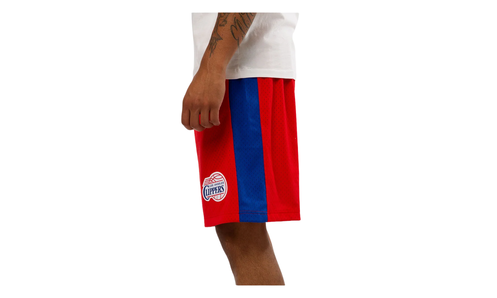 NBA Swingman Basketball Shorts "2000-01 Los Angeles Clippers - Red" LACSCAR00
