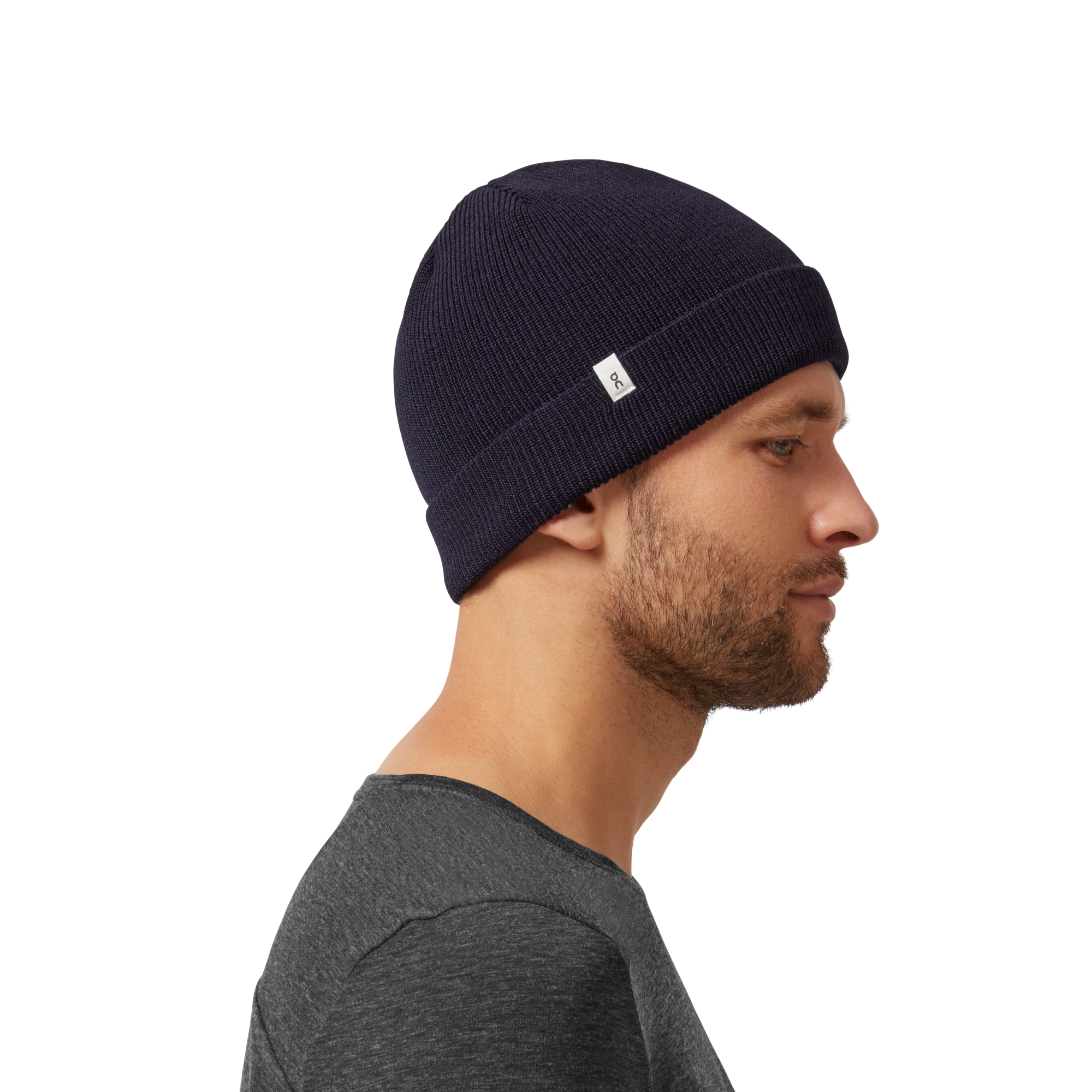 Merino Beanie in Navy
