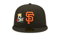 59FIFTY MLB San Francisco Giants Crown 8X Champs Fitted Hat "Black" NE493