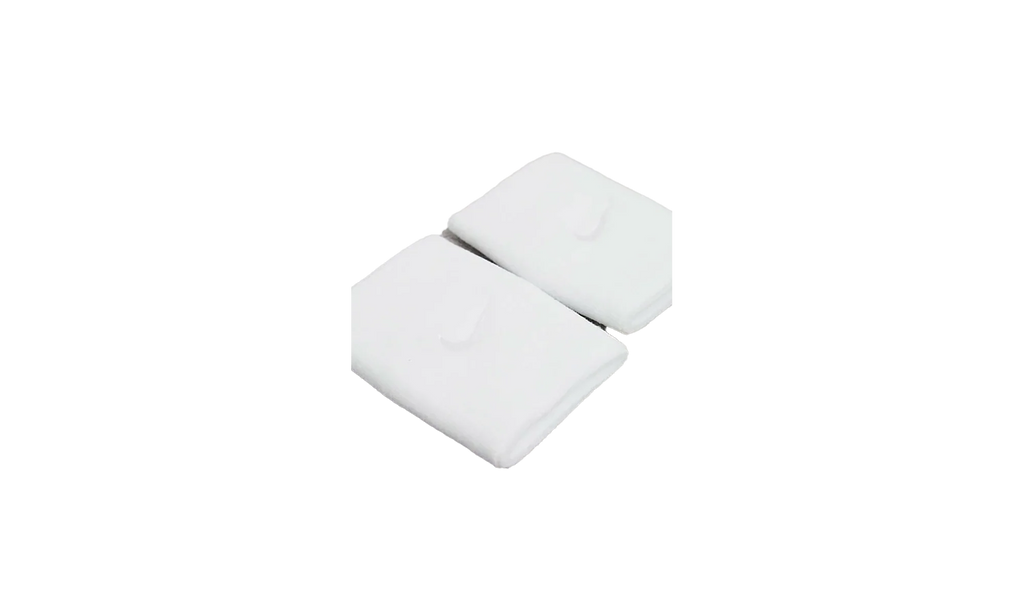 NBA Elite Wristbands "White" NKN03100