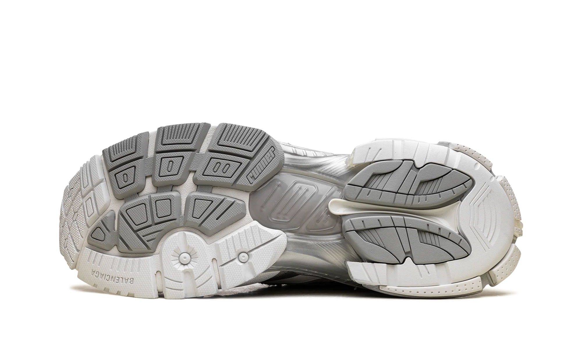 Runner Sneaker "Worn-Out - White Silver" 779066 W3RXP 9110