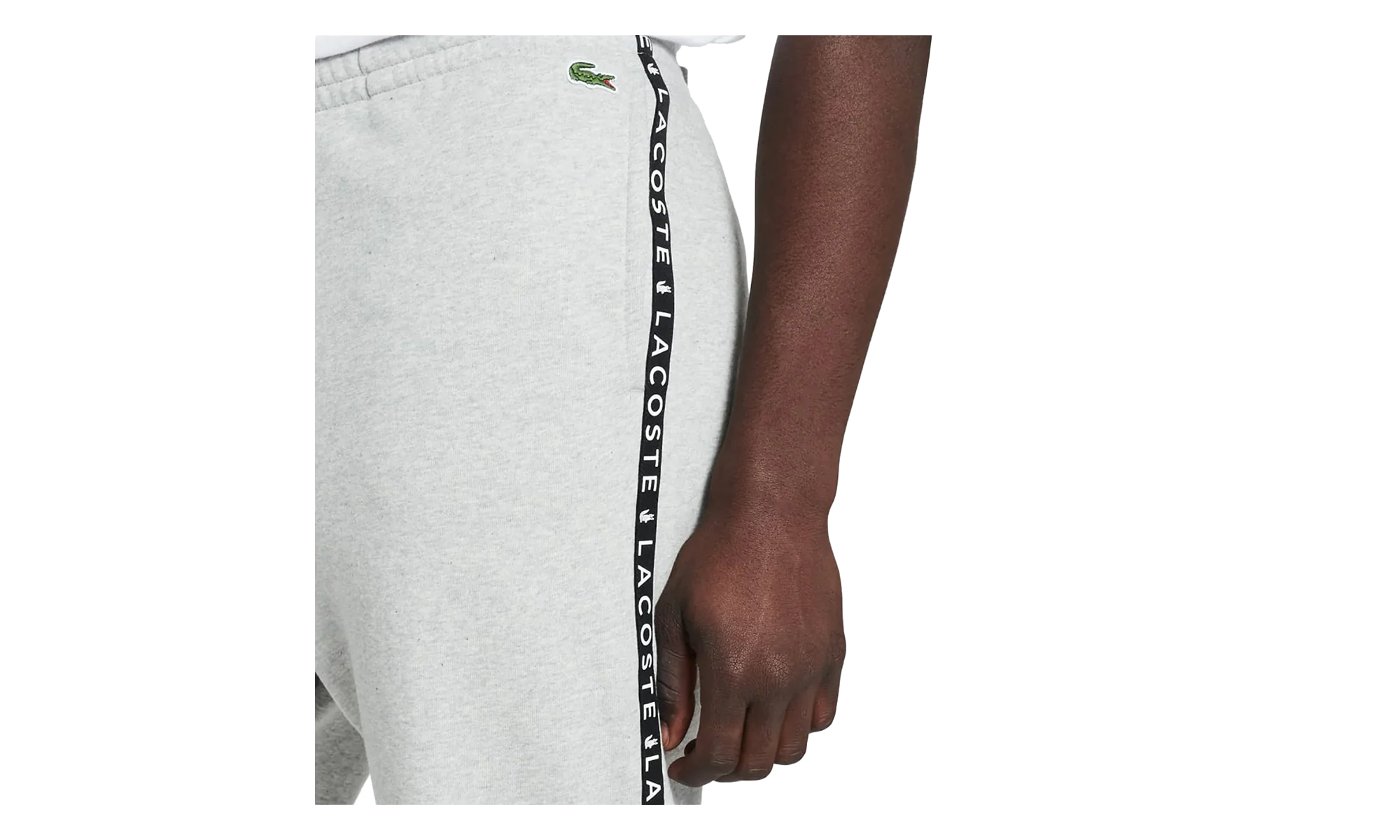 Signature Striped Colorblock Fleece Pants "Grey Chine / Black / White" XH7066 51 SJ1
