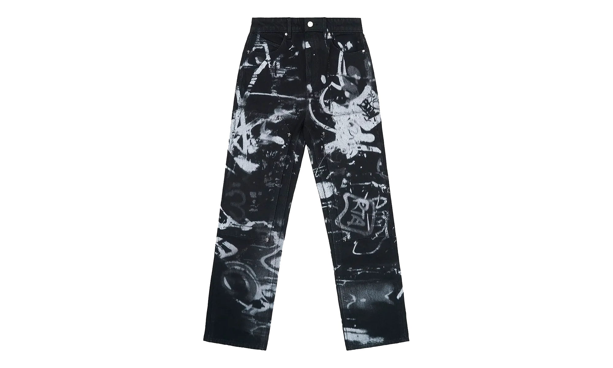Lost Frequencies Ricardo Graffiti Slim-Fit Jeans "Black" MLFQD1057 J2116GRFGP