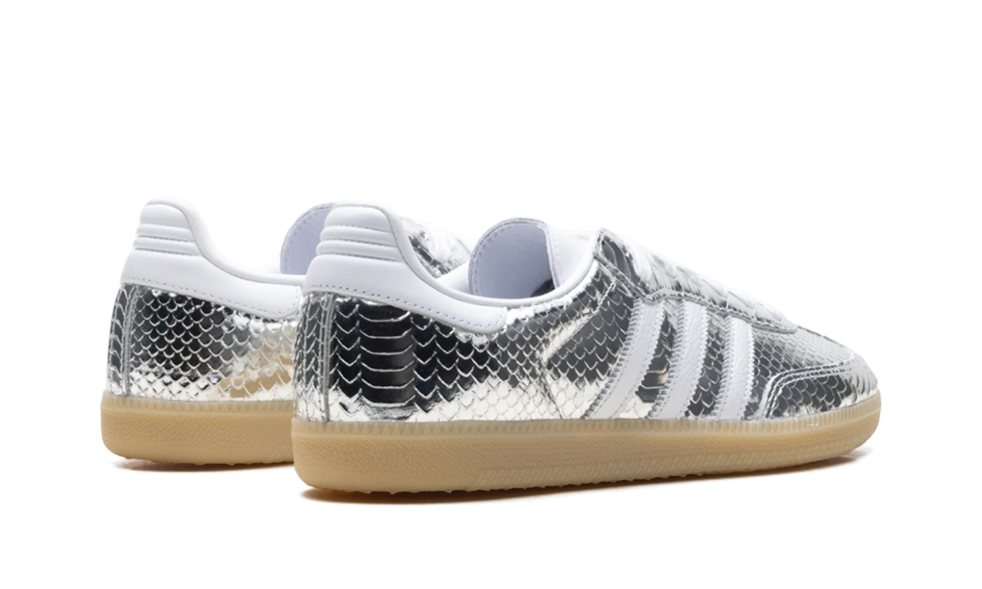 Adidas Samba OG WMNS "Patent Snakeskin Silver Metallic" IH9016