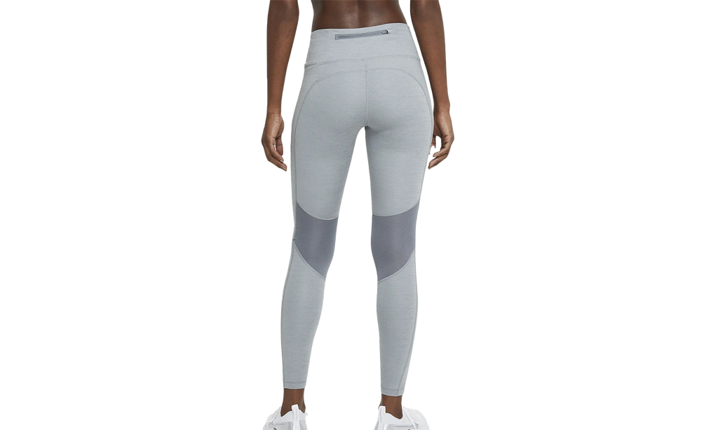 Womens Epic Fast Mid-rise Pocket Running Leggings"SMOKE GREY/HEATHER" CZ9240 084