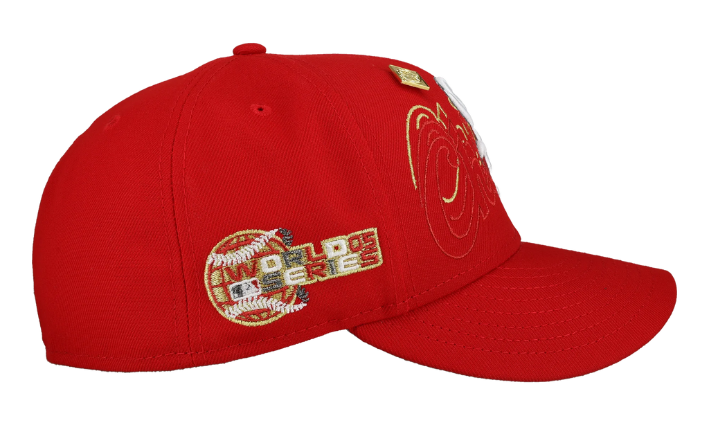 59FIFTY Chicago White Sox 2005 World Series Fitted Hat "Red Chicago Script" NE452