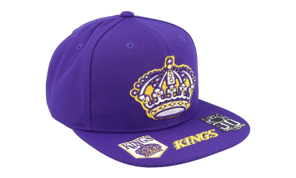 NHL Vintage Hat Trick Snapback Cap "Los Angeles Kings - Purple" 6HSSSH22089 LAKPURP