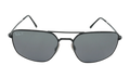 SQUARE POLARIZED SUNGLASSES "POLISHED BLACK" RB3666-002-K3_56
