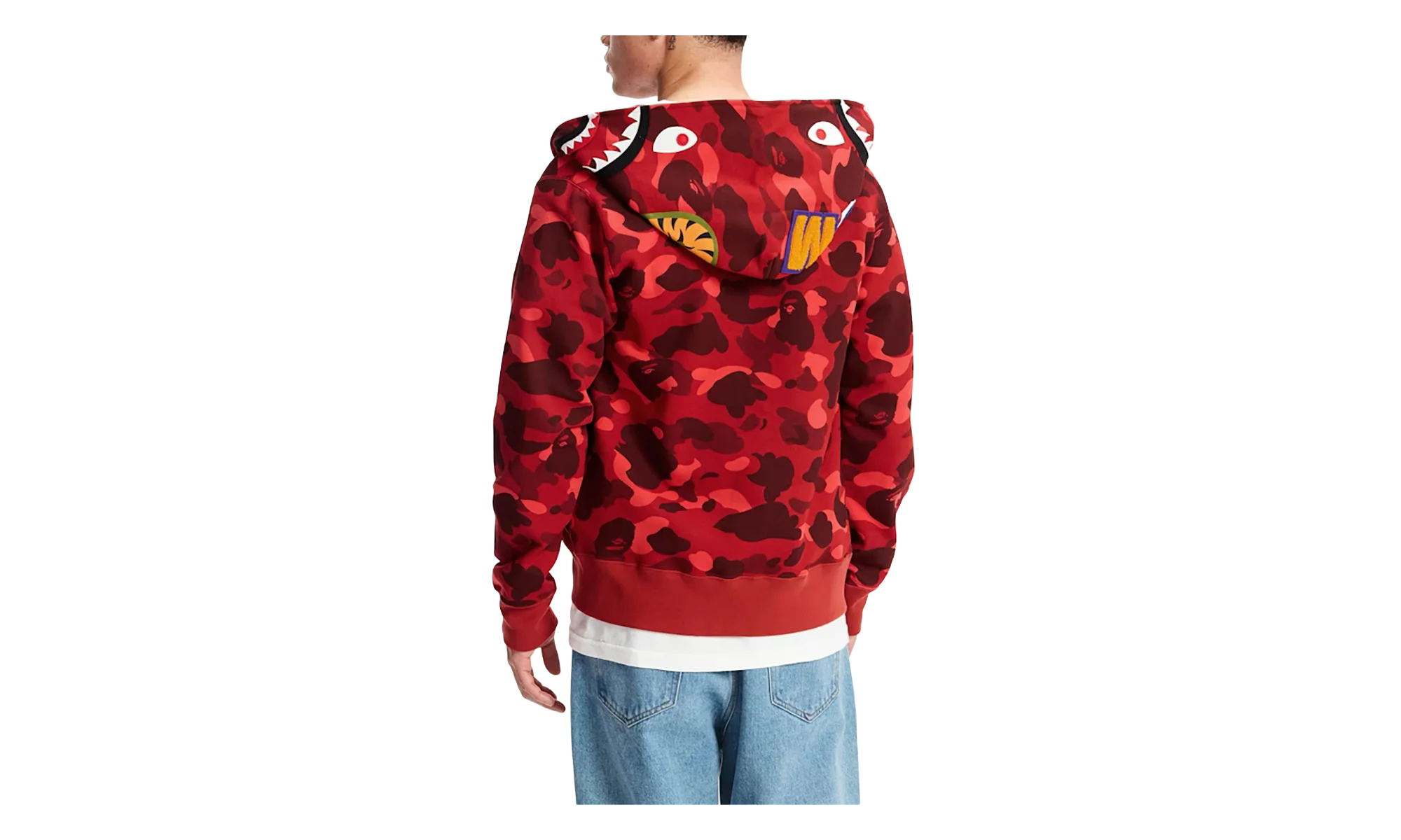 Color Camo Shark Full Zip Hoodie "Red" 1H70 115 008 RED