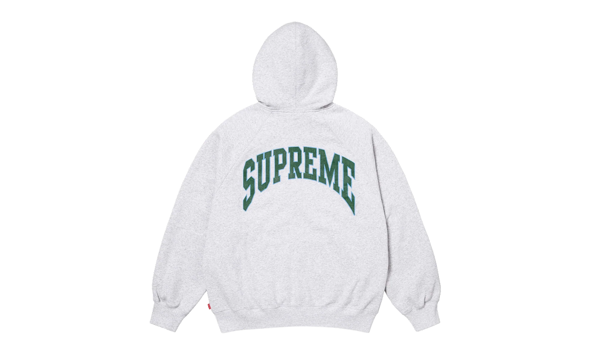 Cracked Raglan Zip Up Hooded Sweatshirt "SS26 - Grey" SU27506