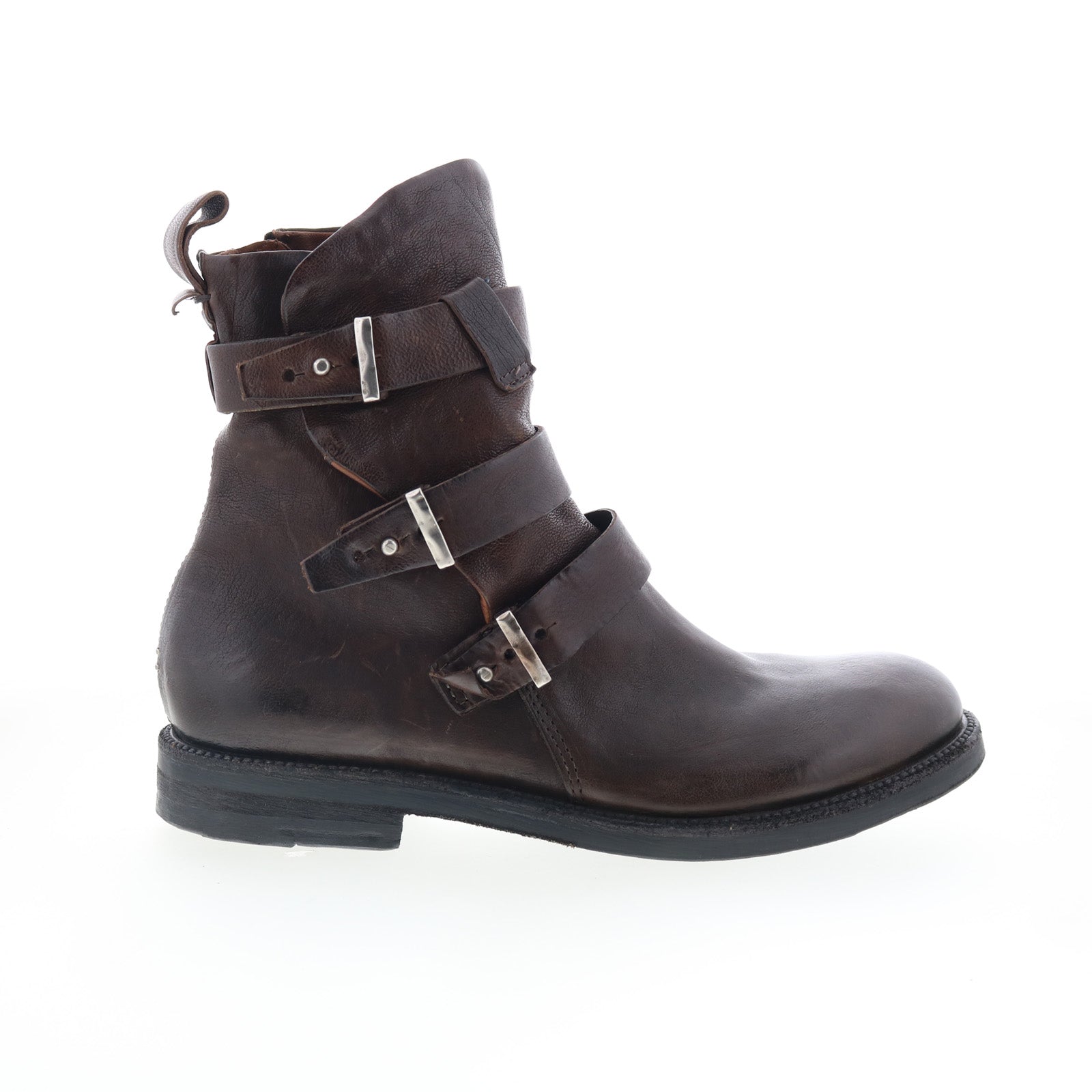 Samit 347237-101-6507 Womens Brown Leather Casual Dress Boots