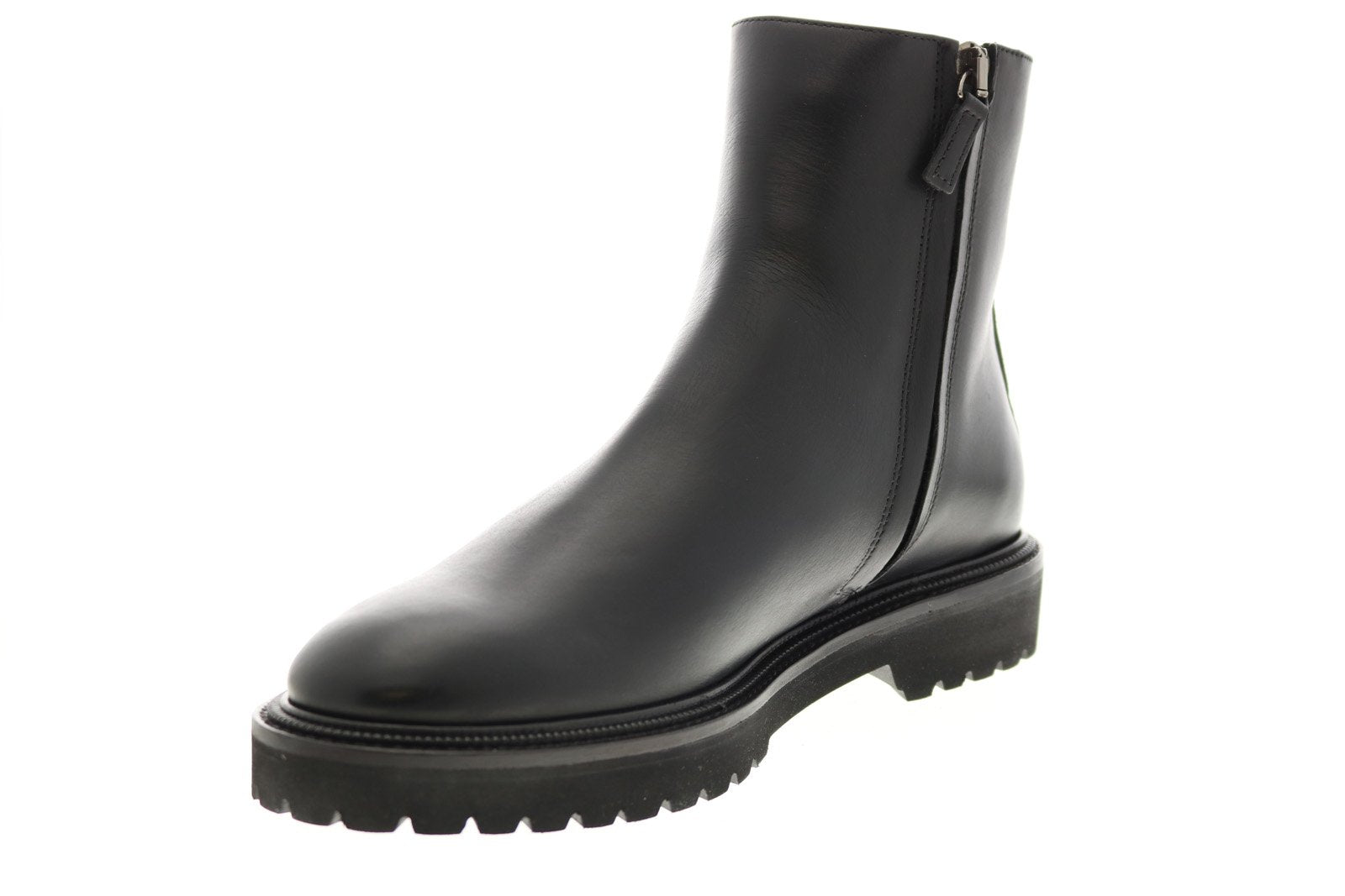 Aquatalia Pasquale Calf 34M0937-BLK Mens Black Leather Casual Dress Boots
