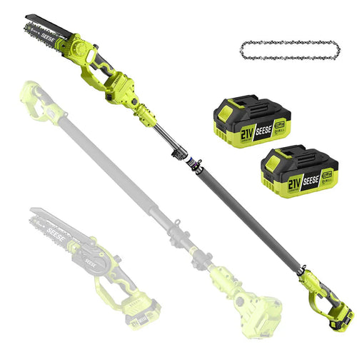 2-in-1 Cordless Pole Pruner & Mini Chainsaw – 15ft Reach
