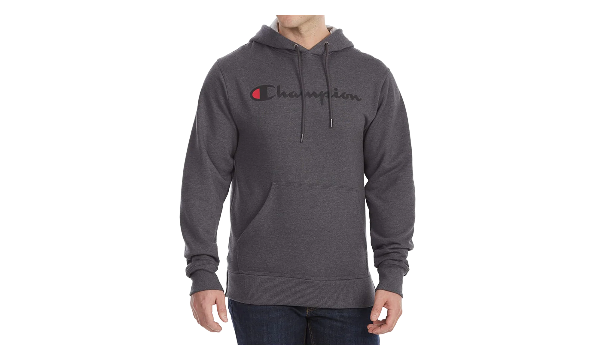 Powerblend Fleece Script Logo Hoodie "Charcoal" GF89H Y0679400C
