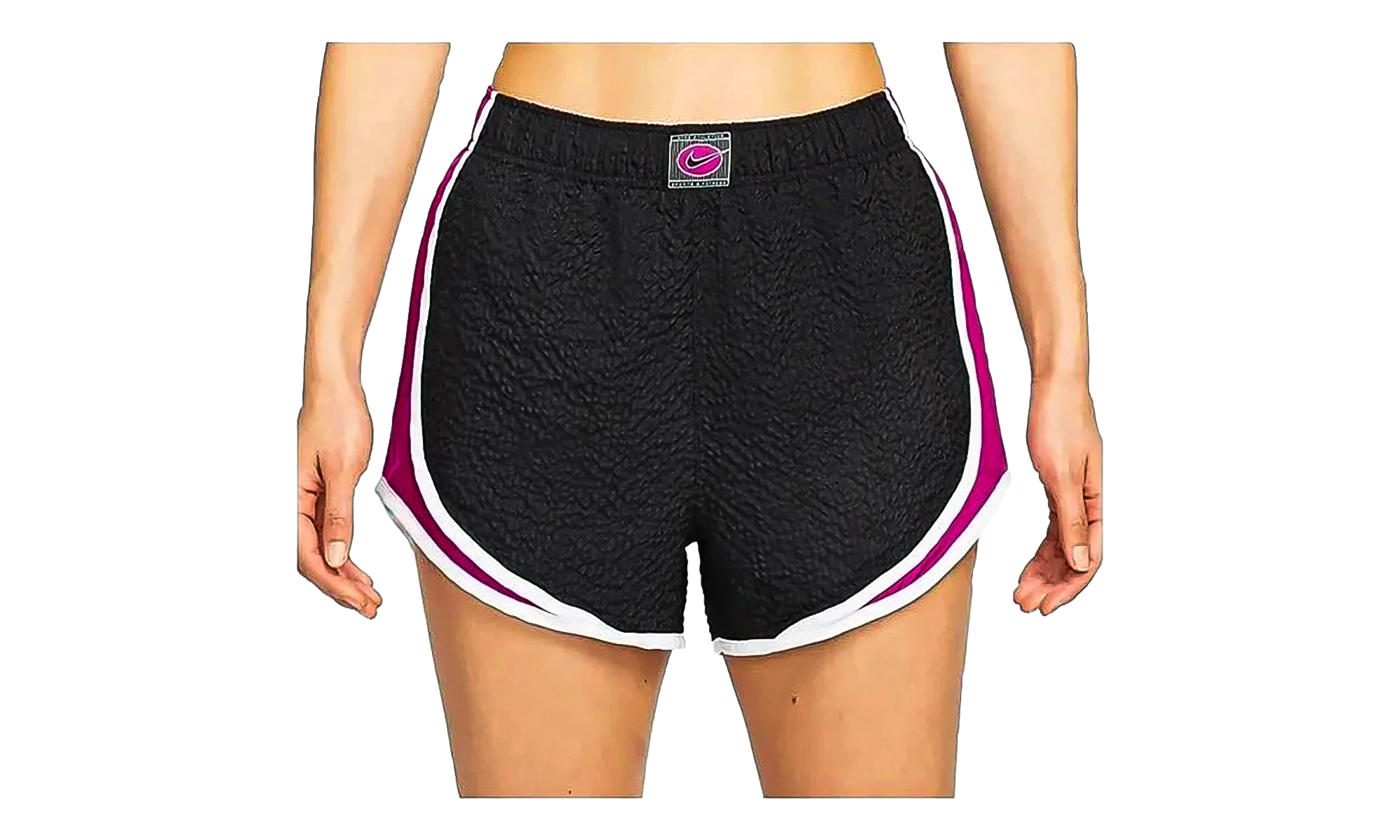Icon Clash Textured Tempo Running Shorts WMNS "Black / Pink" DM7393 010
