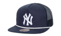 MLB Roper Trucker Cap "New York Yankees - Navy" HT8222 NYYNAVY