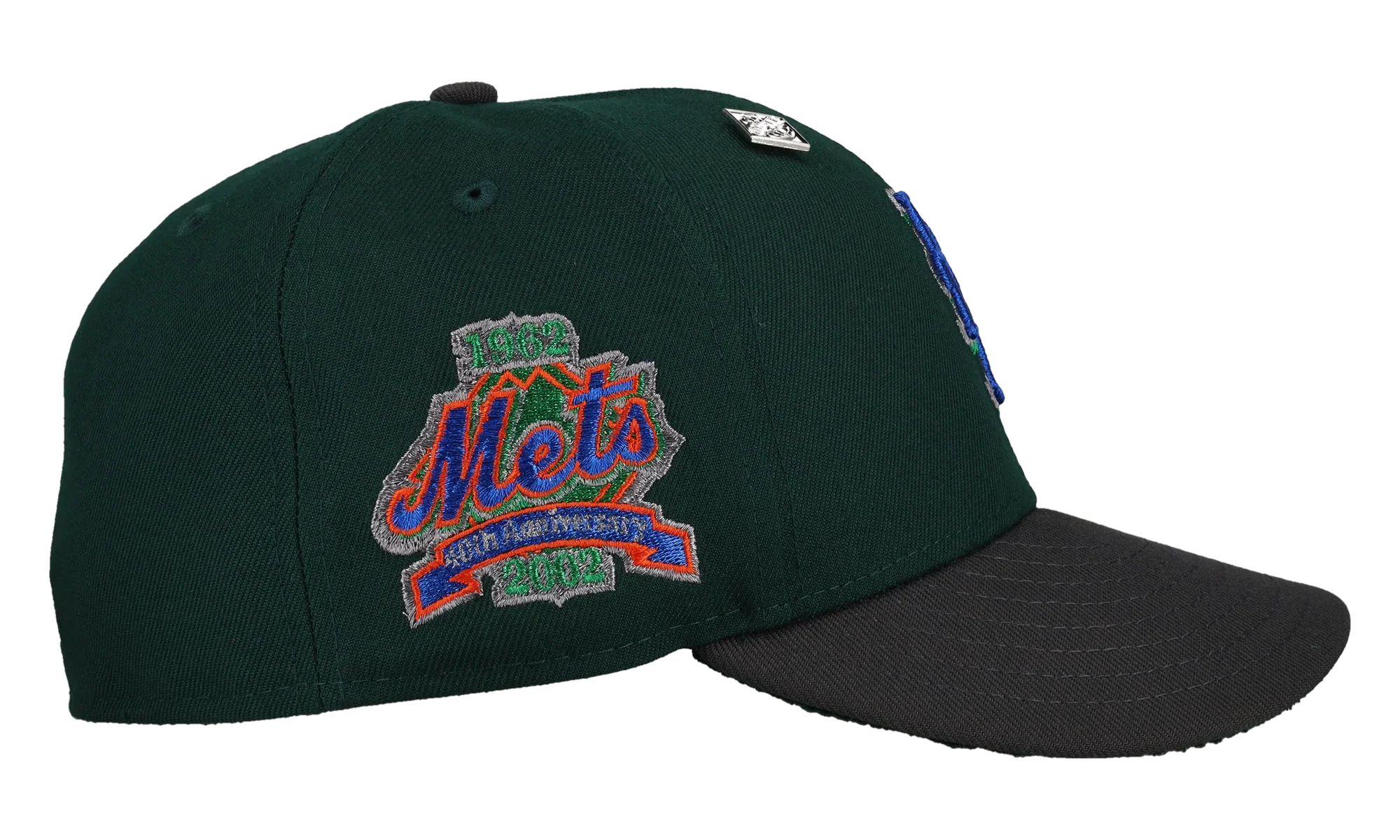59FIFTY New York Mets 40th Anniversary Fitted Hat "Dark Green / Graphite / Metallic" 123451298322