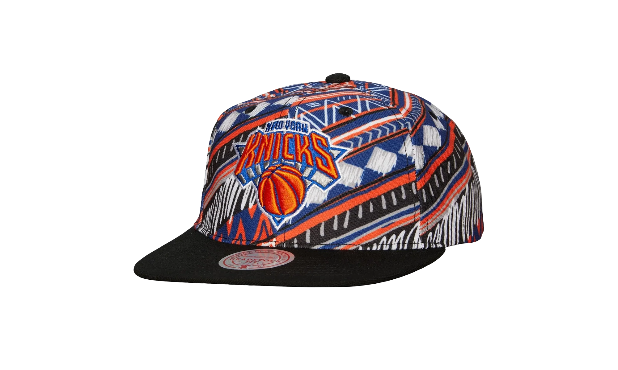 NBA Game Day Pattern Deadstock Snapback Cap "New York Knicks - Black / Black" HMUS5561 NYKYYPPPBKBK