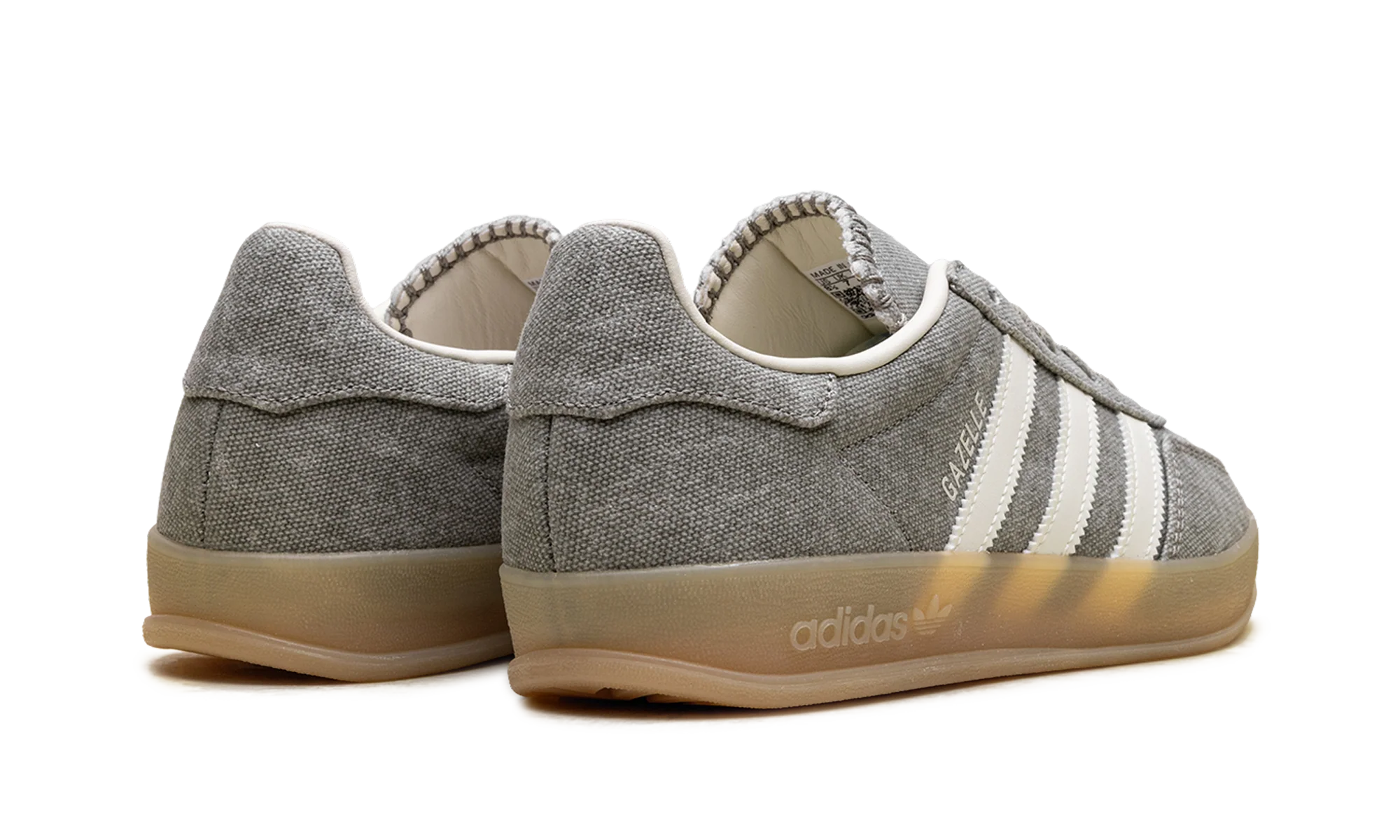 Gazelle Indoor WMNS "Silver Pebble Off White Canvas" IH7033