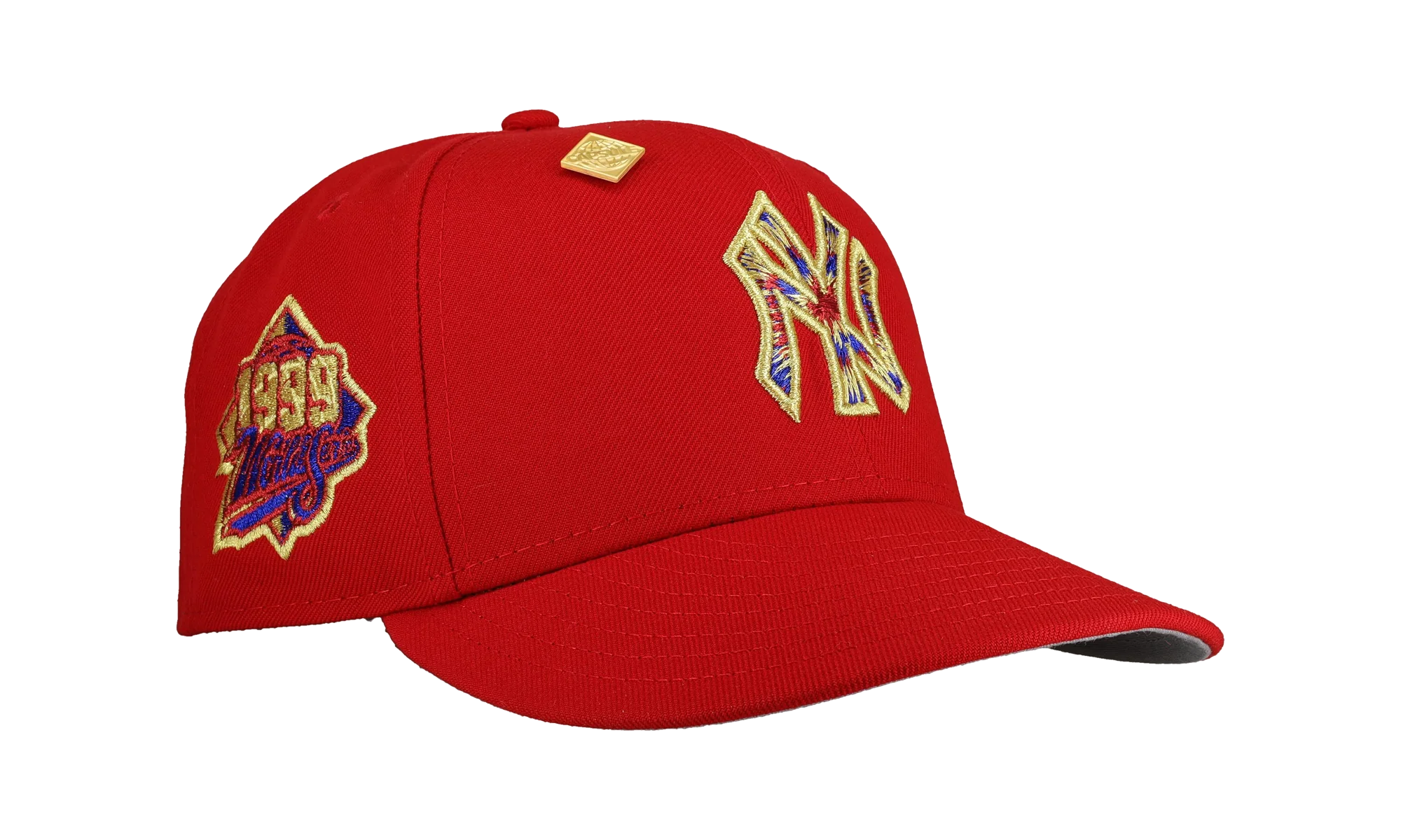 59FIFTY New York Yankees 1999 World Series Tie Dye Fitted Hat "Red Tie Dye" NE254