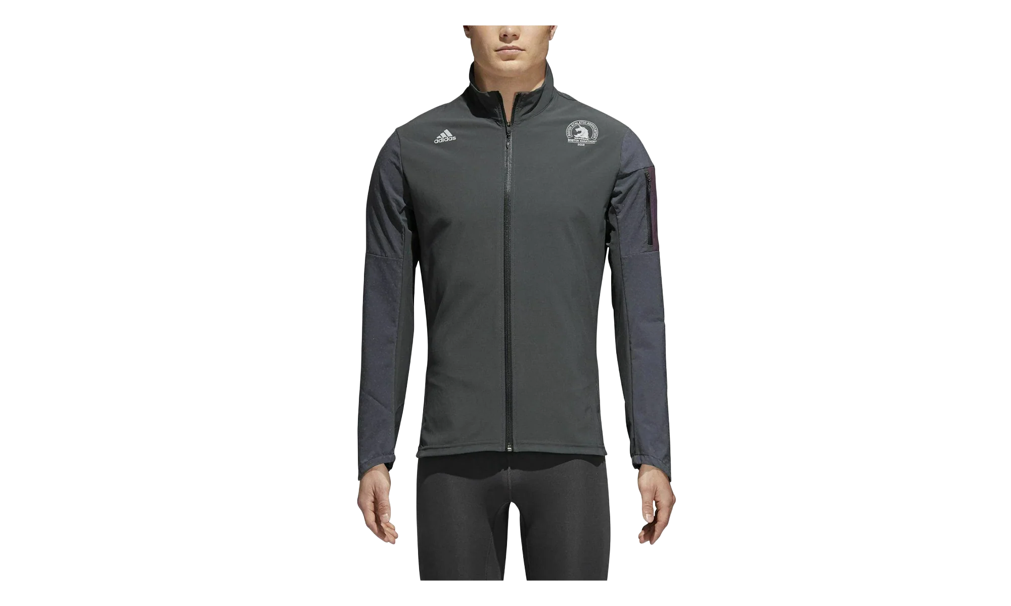 Boston Marathon Supernova Storm Jacket "Carbon / Noble Red" CW3581