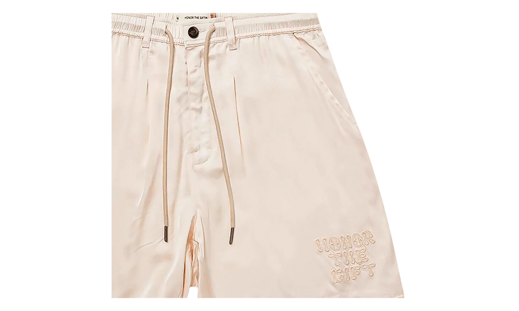 Blanket Stitch Shorts Bone "Bone" HTG240223 BONE