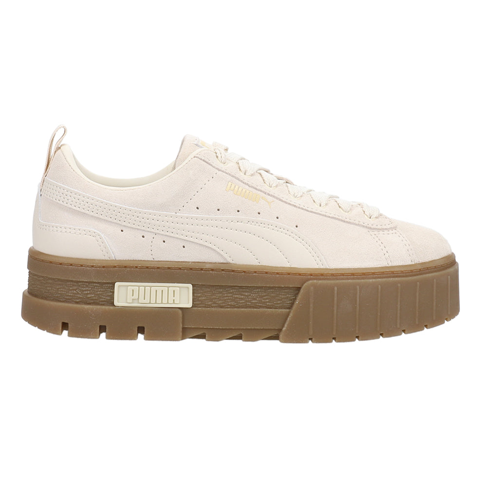 Mayze Brushed Tan Platform Sneakers
