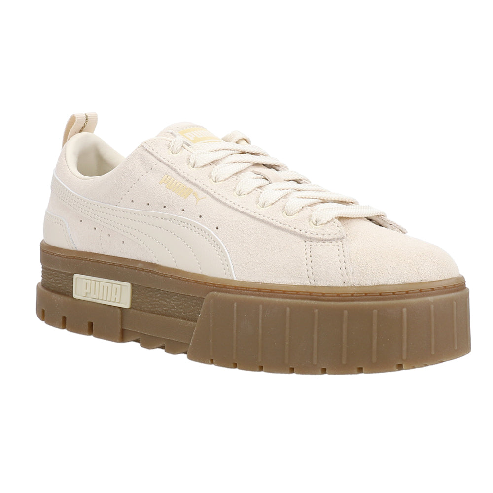 Mayze Brushed Tan Platform Sneakers