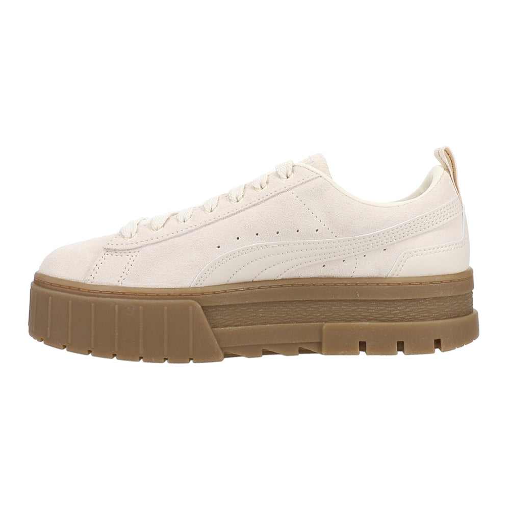 Mayze Brushed Tan Platform Sneakers