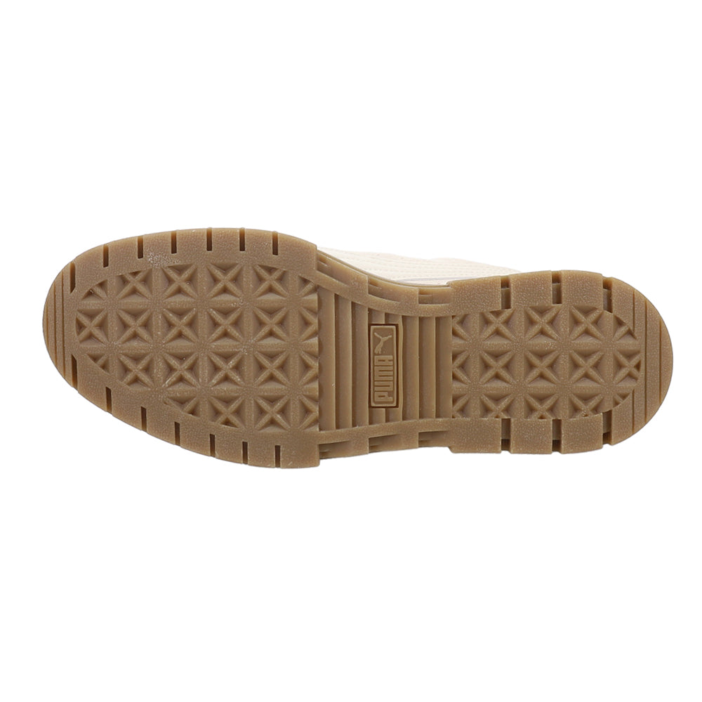 Mayze Brushed Tan Platform Sneakers