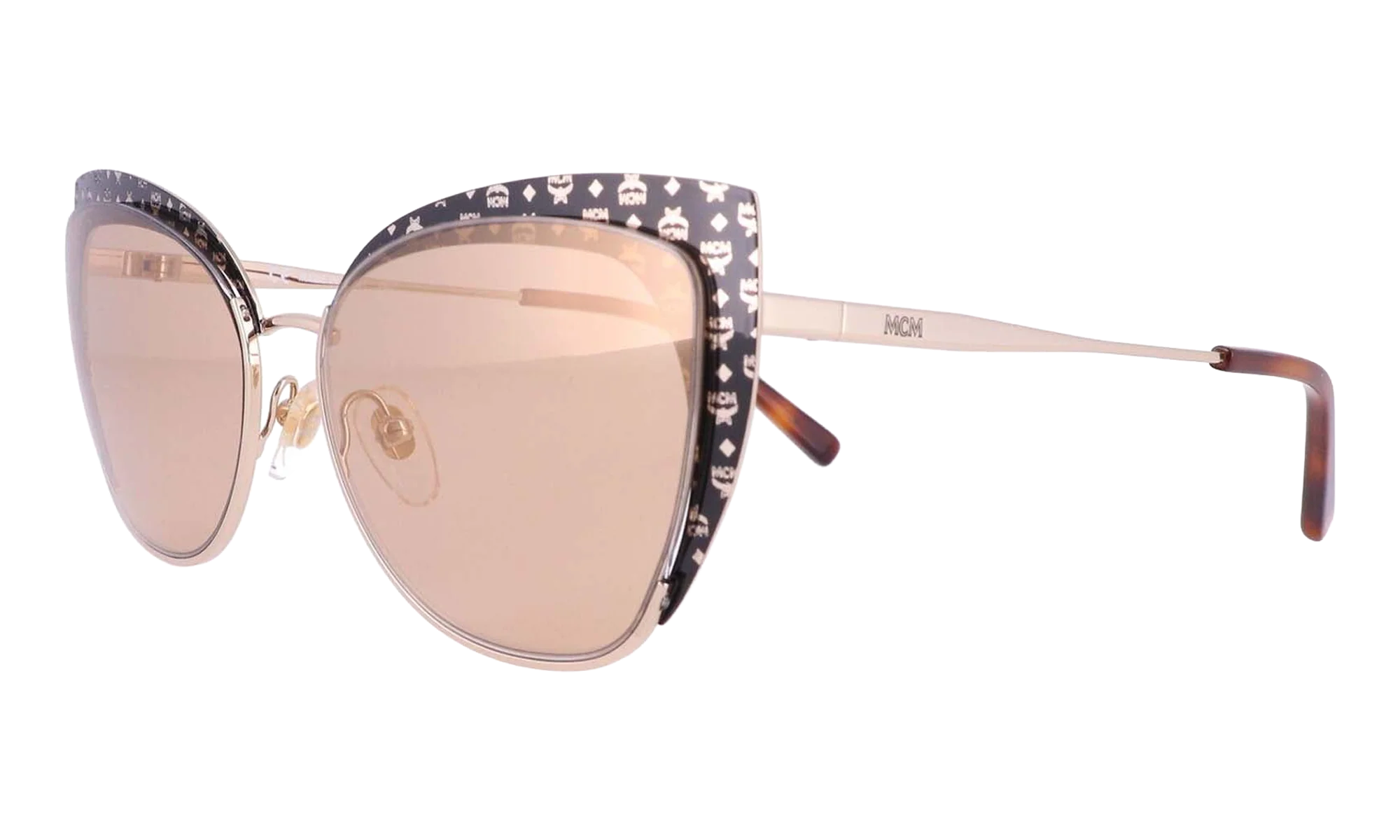 Cat Eye Sunglasses "Gold Mirror" MCM144S-734