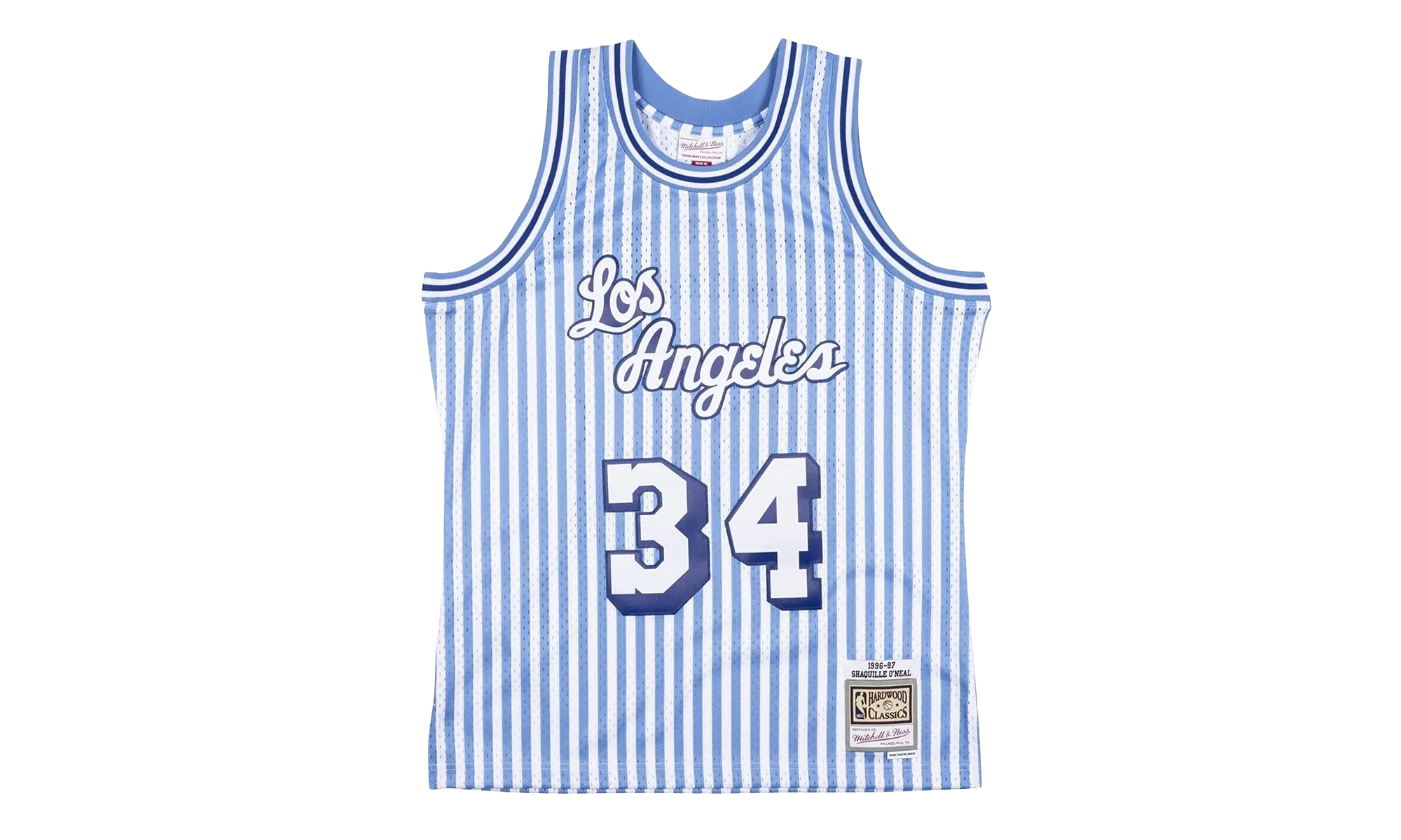 NBA Shaquille O’Neal Striped Swingman Jersey "1996 Los Angeles Lakers" SMJYBW19047 LALPTBL96SON