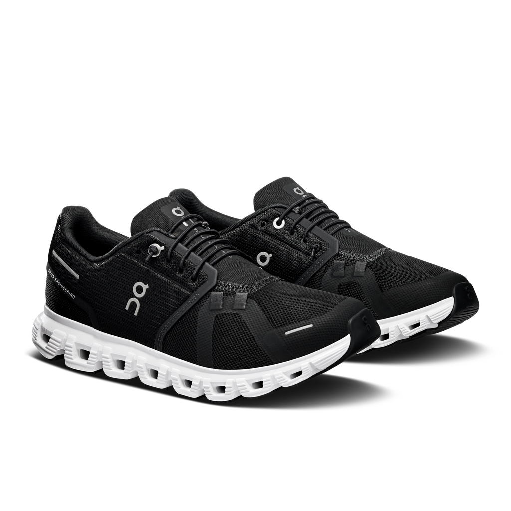 Women's Cloud 6 Wide in Black/White