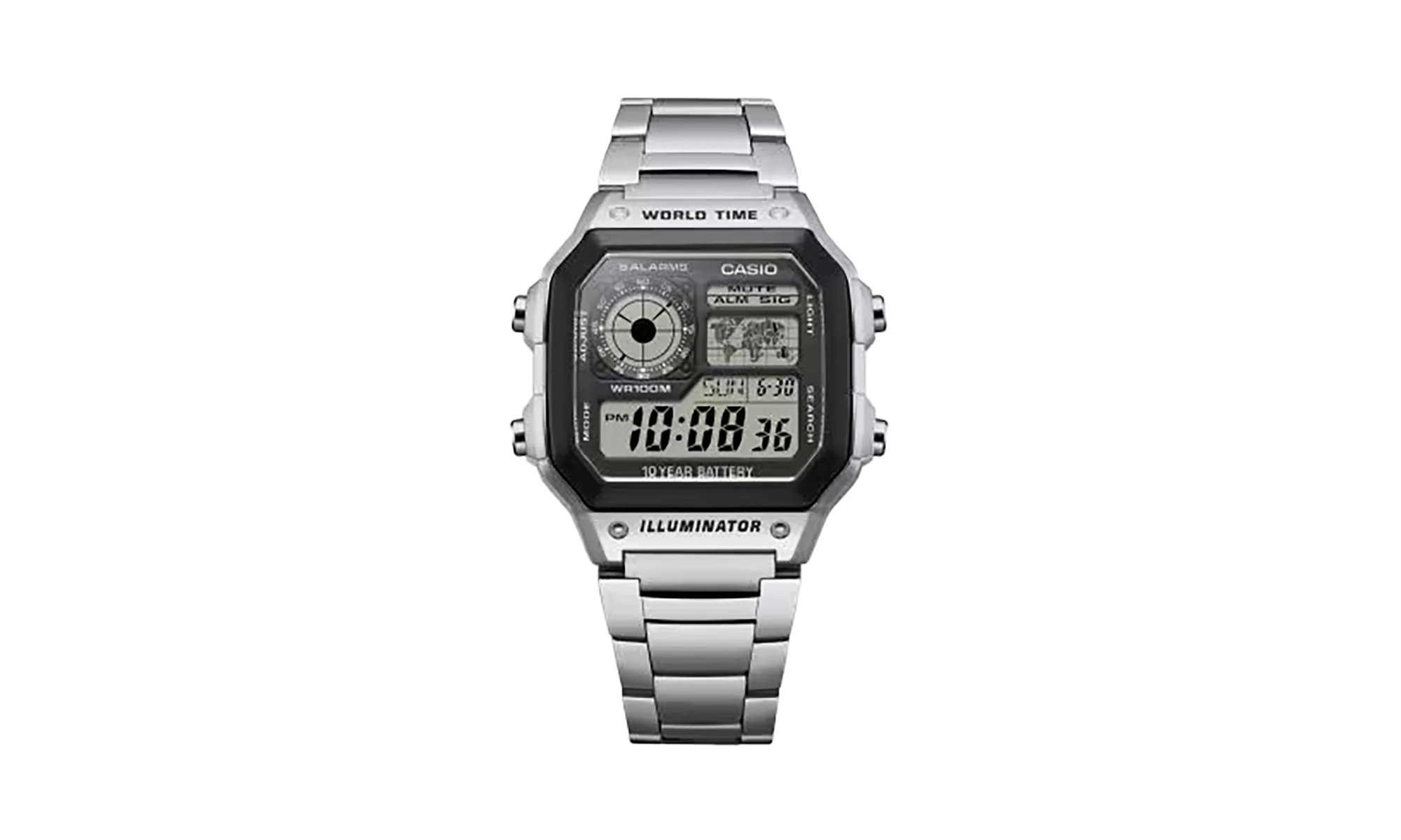 Heritage 1200 Digital "Silver/Black" AE1200WHD 1A