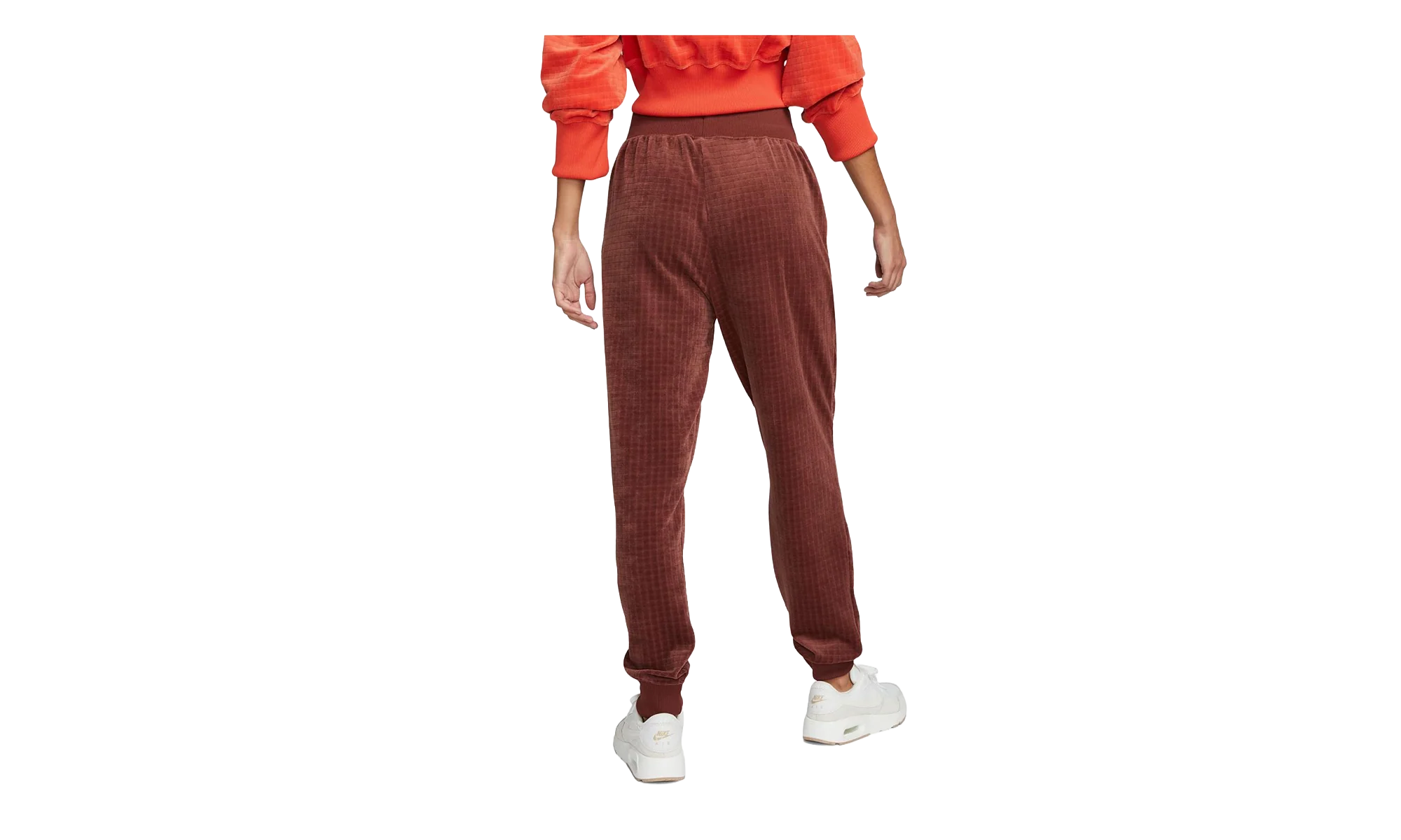 Velour High Waisted Joggers WMNS "Maroon" DV7820 231