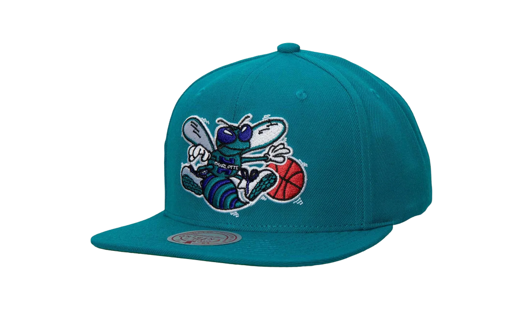 NBA Hardwood Classics Team Ground 2.0 Snapback Cap "Charlotte Hornets - Teal" HHSS3258 CHOYYPPPTEAL