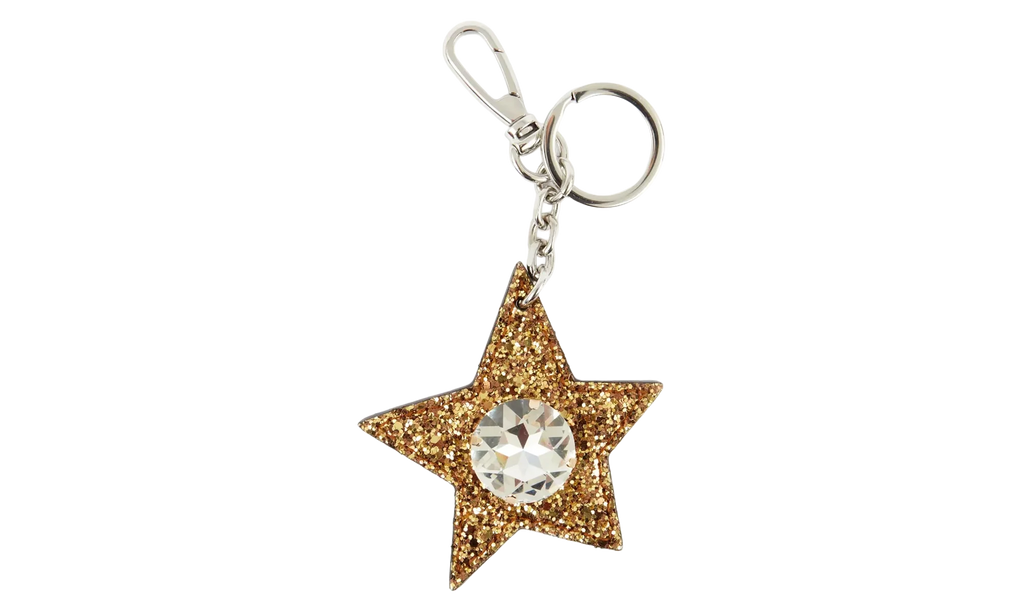 STAR KEY RING WITH CRYSTAL "GOLD" S35UA0176P3508H9915