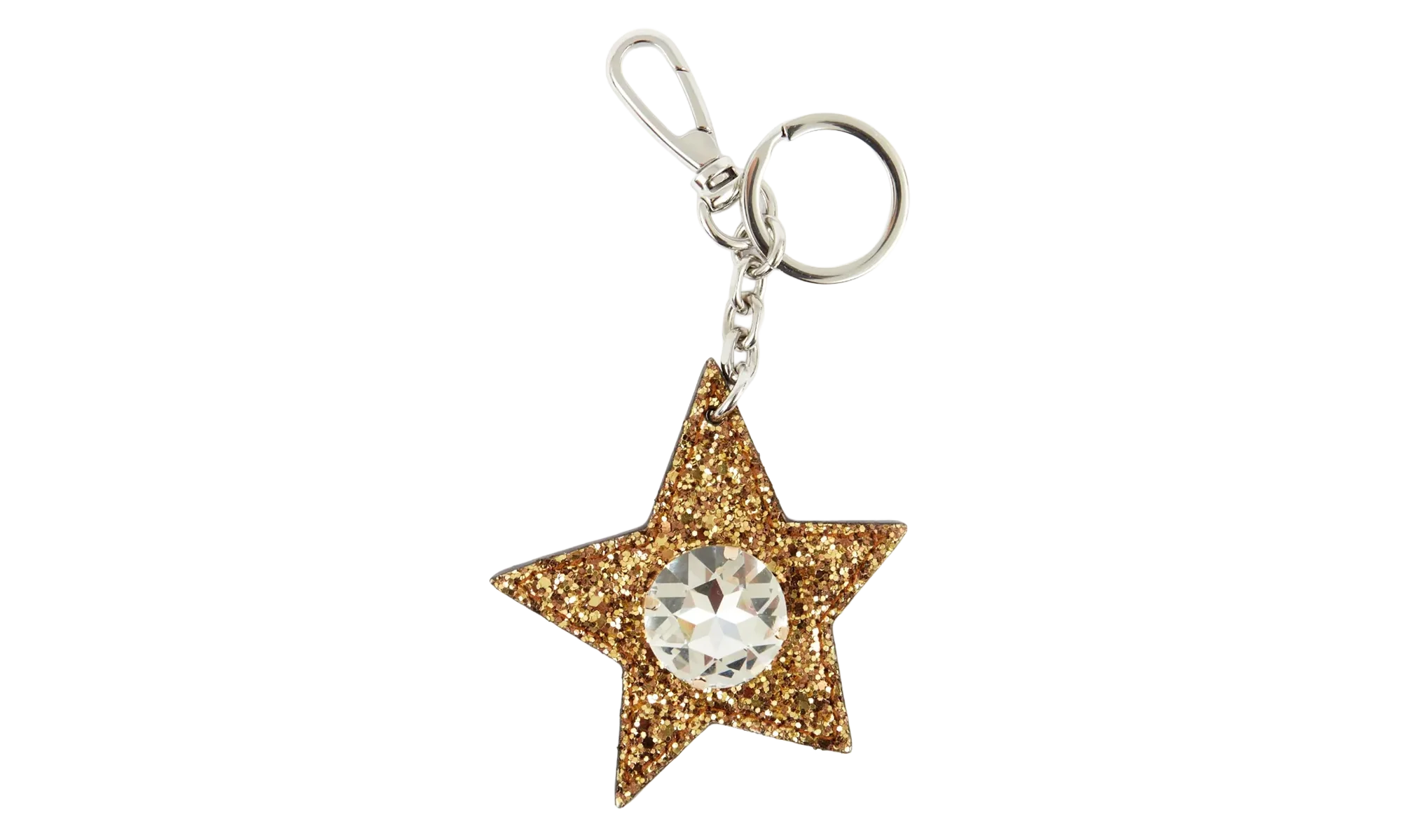 STAR KEY RING WITH CRYSTAL "GOLD" S35UA0176P3508H9915