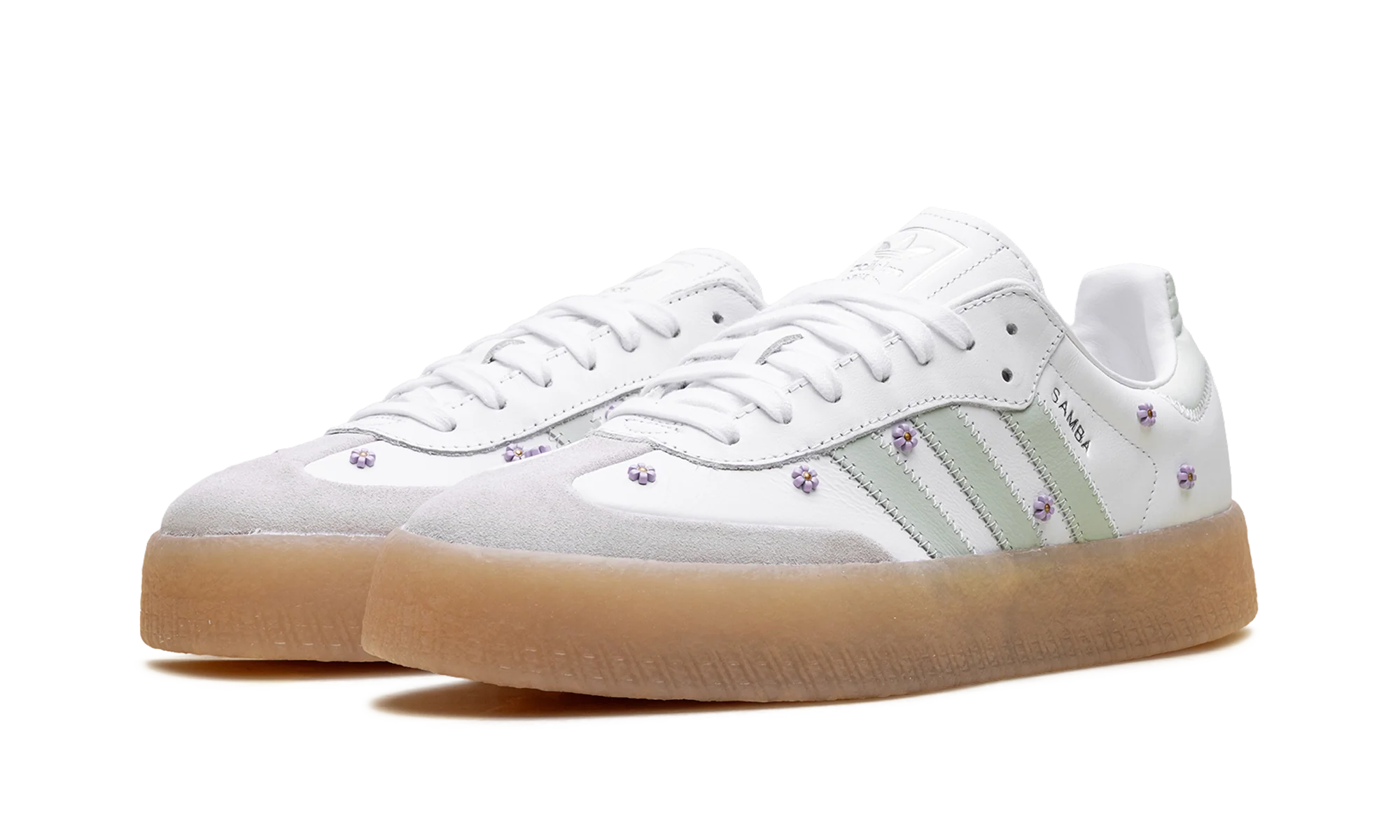 Sambae WMNS "Floral White Linen Green Gum" JS3954