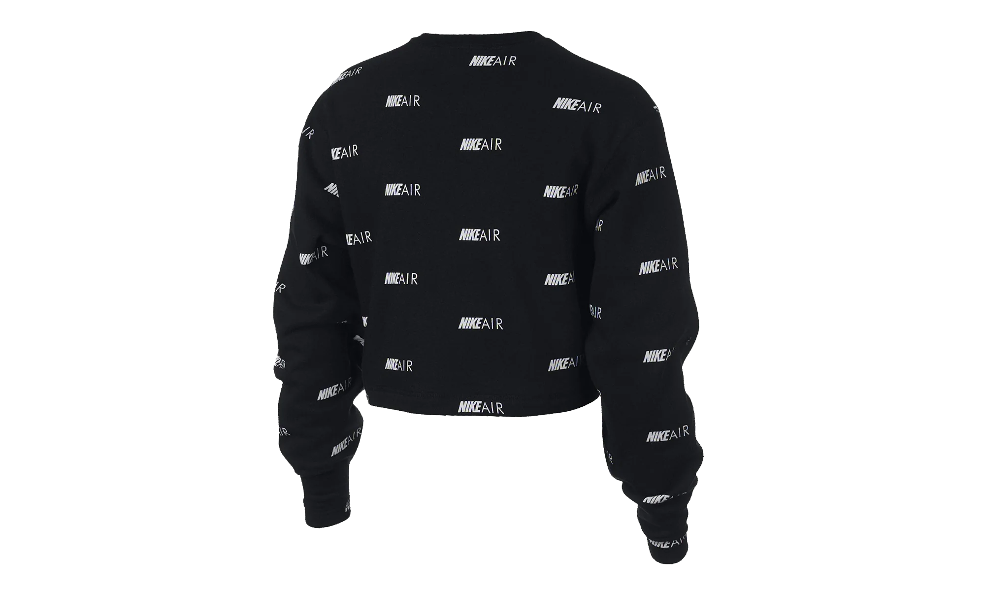 Printed Fleece Crew Sweatshirt WMNS "Black" BV9006 010